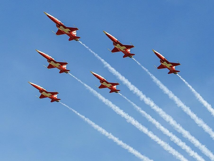 Letzte Airshow mit der Patrouille Suisse (OGB)